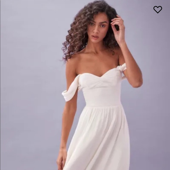 Reformation White Violet Dress NWT - Picture 1 of 8